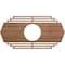 Ekena Millwork Chrysler Wood Fretwork Pierced Ceiling Medallion, Walnut, 28"W x 14"H x 7 3/8"ID x 1/4"T CMWP28X14X0250CSWA - alternate 1